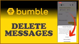 How to Delete Messages on Bumble App 2024 [upl. by Ardeed]