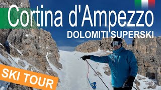 Cortina dAmpezzo  skijanje na Tofana skijaškom području [upl. by Ilrahc]