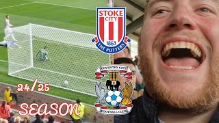 WE LOOK DECENT  Stoke City Matchday VLOG vs Coventry [upl. by Eltsyrk]