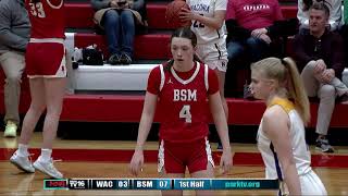 Waconia vs Benilde St Margarets Girls Basketball Feb 20 2024 [upl. by Subocaj]