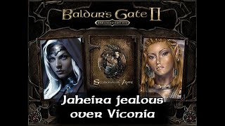 Jaheira jealous over Viconia Baldurs Gate II dialog  Fully voiced [upl. by Gere]