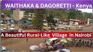 A Surprisingly Beatiful RuralLike Village in Nairobi City  What I Saw in Waithaka amp Dagoretti [upl. by Dumas]