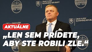 Fico novinárom „Samá čierňava sa valí akoby Slovensko bola nejaká prekliata diera“ [upl. by Aisnetroh]