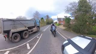 360 view motorcycle ride from Cleobury Mortimer to Bewdley [upl. by Hedveh]