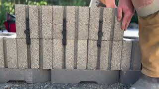 How to build a modern retaining wall using Belgard’s Melville Tandem modular blocks [upl. by Auqeenwahs]