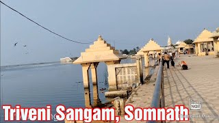 Triveni Sangam Somnath  Gujarat IndiaTravel Mantra [upl. by Nonregla]