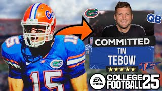 I Recreated Tim Tebows Career In College Football 25 [upl. by Gonick490]