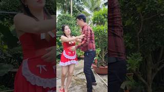 Where i was pruning the tree 🤔🤣 funny couple 😊😋funny shorts couple [upl. by Nitsuga681]