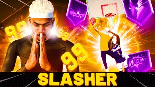 This SLASHER BUILD CANT BE STOPPED at 99 OVERALL BEST GUARD BUILD NBA 2K21 [upl. by Ecirtram]