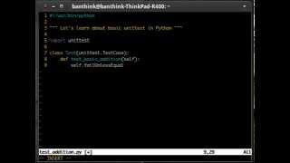 Basic Introduction on Unittest in Python [upl. by Orestes379]