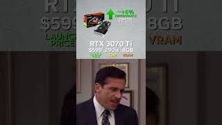 RTX 3000 series performance leap rtx3000 nvidiageforce nvidiartx rtx3000series pcmemes memes [upl. by Ilat]