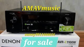 DENON AVRX1100W amplifier 175wRMS×72 channel👉for sale👈price in video [upl. by Atnuahc865]