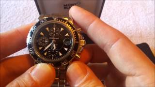 MontBlanc Meisterstuck 3273 Automatic Chronograph Watch Review [upl. by Hibbs]