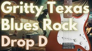 Gritty Texas Blues Rock in Drop D  Backing Track [upl. by Elvina763]