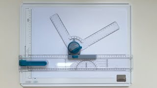 Using the Drawing Board sliding ruler and drafting head [upl. by Gem409]