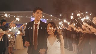 Claire  Brandon Wedding Teaser 4K [upl. by Llerad]