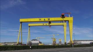 Harland amp Wolff Cranes Samson amp Goliath Belfast [upl. by Assirac635]