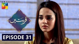 Qurbatain Episode 31 HUM TV Drama 20 October 2020 [upl. by Gabey962]