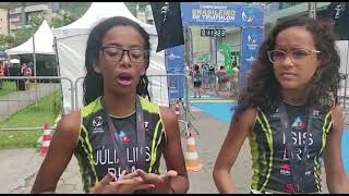 NAS ONDAS DO MAR MENINAS DE RONDÔNIA MANDAM BEM EM TRIATHLON EM CAIOBÁ LITORAL DO PARANÁ [upl. by Adran642]