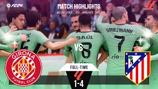 Girona vs Atletico Madrid  Laliga Highlights  03012024  EAFC 24 eafc24 [upl. by Melisenda]