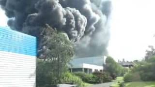 Fire at Amcor Flexables in Brucefeild Industrial Estate Livingston Pt 4 [upl. by Rush]