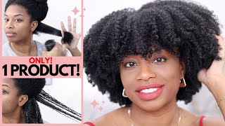 Mousse Only Wash and Go  Type 4 Natural Hair [upl. by Jeanie]