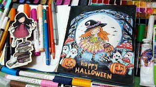 ❤️ Altering a Rubber Stamp  VIDEO HOP for SecondSaturdayArt – Halloween [upl. by Theola]