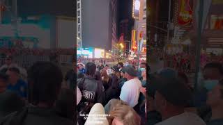 Belinda en Times Square NYC belinda mexico nyc viralvideo [upl. by Layap]