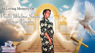 Phyllis Uthelma Sandy Lange Vaughn Funeral Service [upl. by Belinda17]