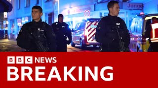 Several killed in knife attack in Solingen Germany  BBC News [upl. by Mehelhteb806]