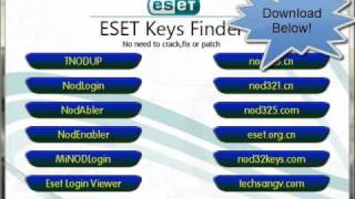 Eset Nod 32 license keyfinder v65 [upl. by Airotnahs]