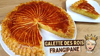 Galette des Rois Frangipane 👑 Avec PÂTE FEUILLETÉE Maison RAPIDE et FACILE [upl. by Cesare]