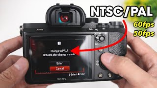 Cara Setting PAL NTSC Kamera Mirrorless Sony A7II  Supaya Bisa 60FPS [upl. by Faustus]