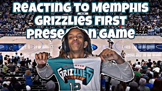 REACTING TO GRIZZLIES VS MAVERICKS  NBA PRESEASON HIGHLIGHTS  OCT 7 2024 [upl. by Samalla]