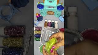 Satisfying With Mixing Slime Together and Glitter asmr slime slimeasmr satisfying kidsshorts [upl. by Laenej]