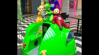 IGGLE PIGGLE And UPSY DAISY Ride Rare TELETUBBIES Dome [upl. by Ellirehs]