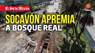 Socavón apremia a Bosque Real una de las zonas más caras de la metrópoli [upl. by Adirehs294]