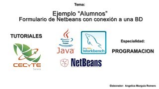 Tutorial Formulario netbeans con BD [upl. by Nalid]