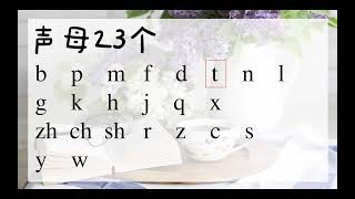 Pinyin Lesson one Shengmu（声母）Initials [upl. by Oriel622]