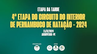 4ª Etapa Circuito do Interior de Pernambuco de Natação  2024 ArcoverdePE [upl. by Nema453]