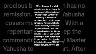 WHO ATONES FOR ME [upl. by Anom]