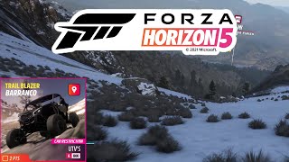 Forza Horizon 5  Trail Blazer  Barranco  A800 UTVs Road View [upl. by Adniuqal]