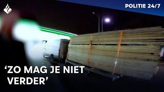 Te zwaar beladen aanhanger  POLITIE 247 [upl. by Lance899]