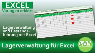 Lagerverwaltung und Bestandsführung mit Excel [upl. by Mahmoud]