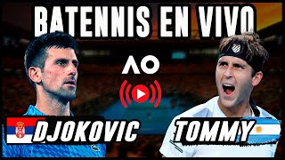 Novak Djokovic vs Tomas Etcheverry  Abierto de Australia 2024  Reaccionando en vivo [upl. by Cima499]