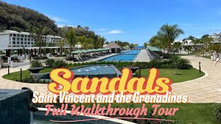 Sandals Saint Vincent and the Grenadines  Grand Opening Full Walkthrough Tour Of The Resort amp Beach [upl. by Eiramanel786]