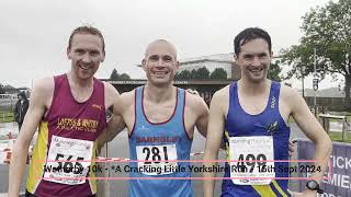 Wetherby 10k 2024 Mass Start amp Winner Finish Interviews 15th Sept 2024 [upl. by Bascio874]