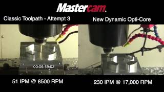 Mastercams Dynamic Milling Cuts a Part in 13 The Time [upl. by Thorncombe]