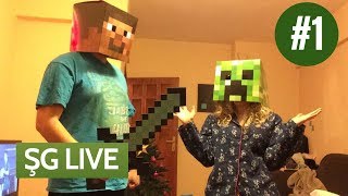 AA GERİ Mİ DÖNDÜK O ZAMANDI  Şiddetli Geçimsizlik Live 1  Minecraft [upl. by Kenyon513]