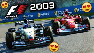 PLAYING AN INSANE F1 2003 SEASON MOD FOR THE MODERN F1 GAME [upl. by Hemphill]